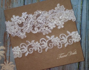 Wedding Garter Set,Bridal Garter Ivory,Bridal Garter Ivory Garter,Wedding Garter White,Lace Garter, Garter Set light Ivory, garter set white