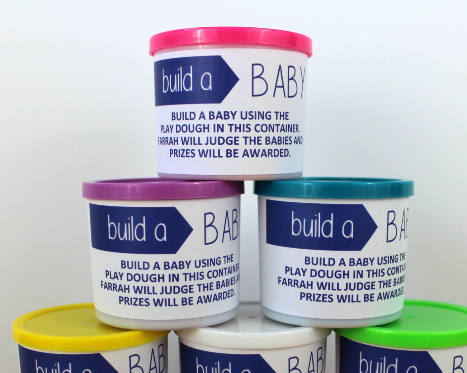 Baby Play Dough Build A Baby Baby Shower Game Play Dough