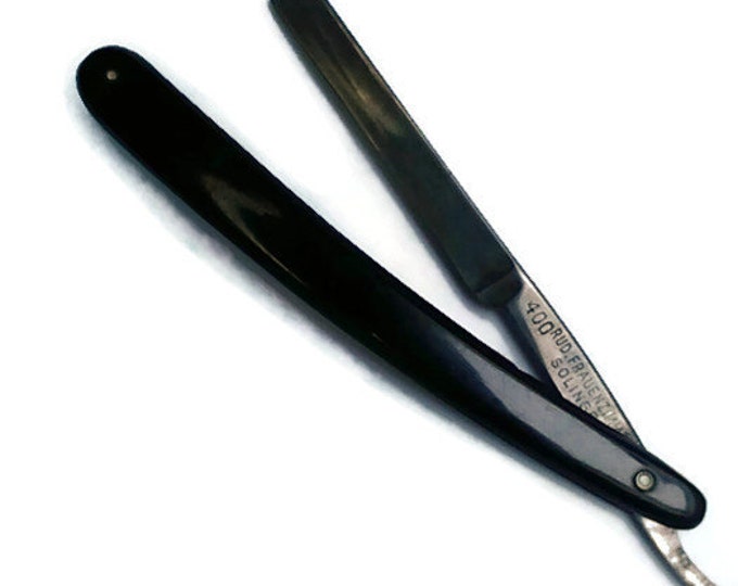 Vintage razor,straight razor,cut throat razor,Solingen shave razor