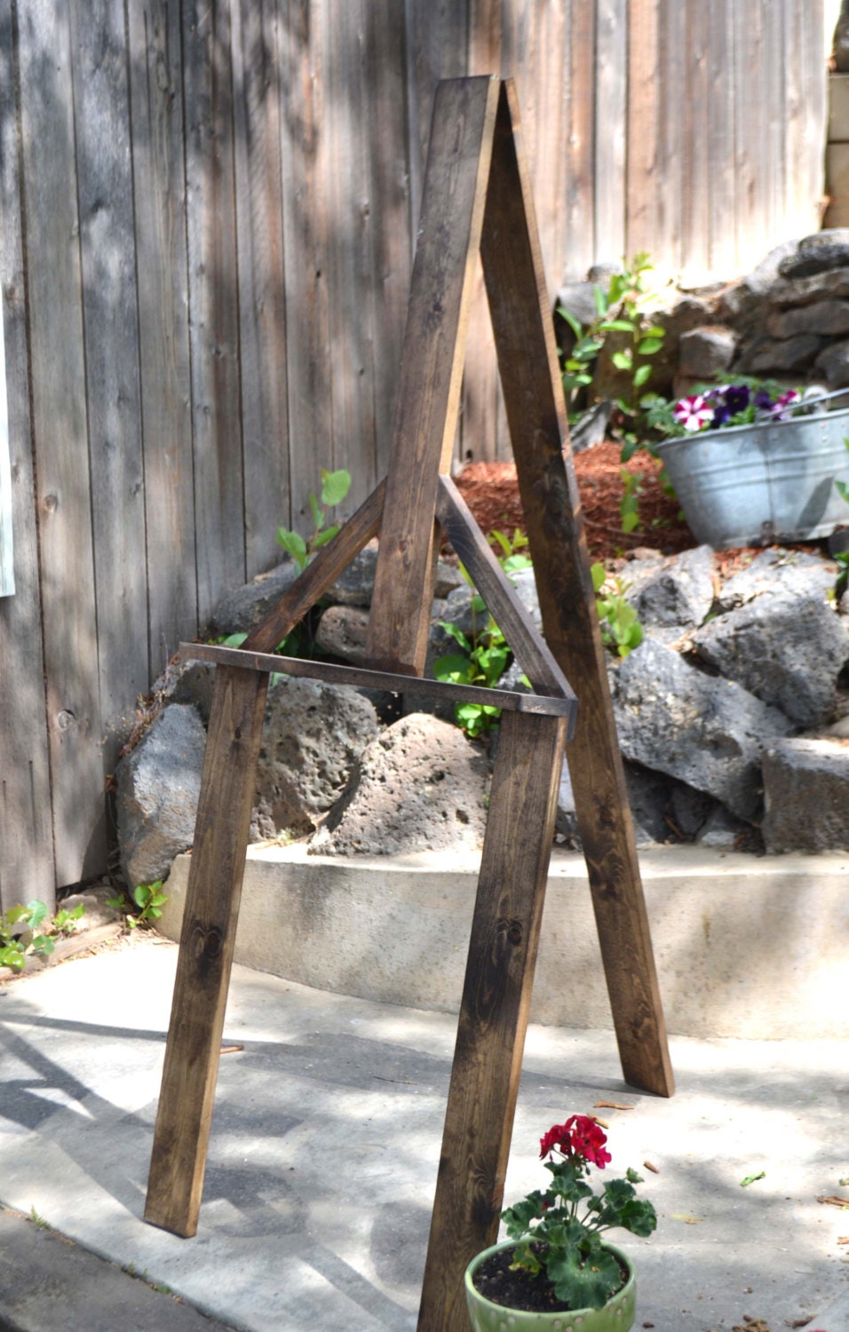 Wood Easel easel for wedding chalkboard easel rustic