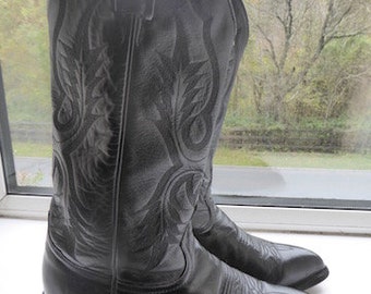 Vintage 'Tony Lama' Mens Cowboy Boots MADE In USA - UK Size 7/6.5 - Lovely!!