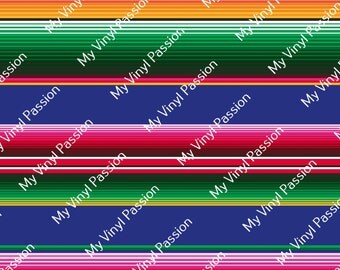 Custom Printed 12 x 12 Vinyl - Serape Design 01