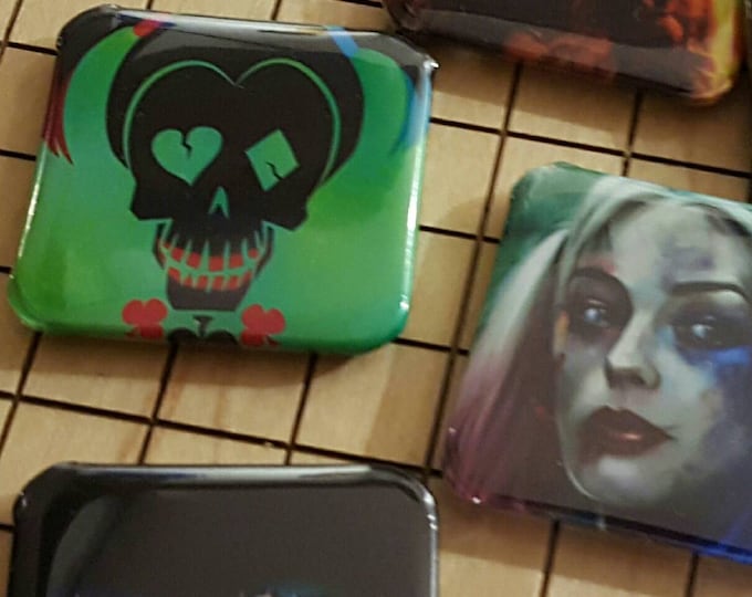 Suicide Squad, Button Pins, Harley Quinn, Comics, Cosplay, Comic Books