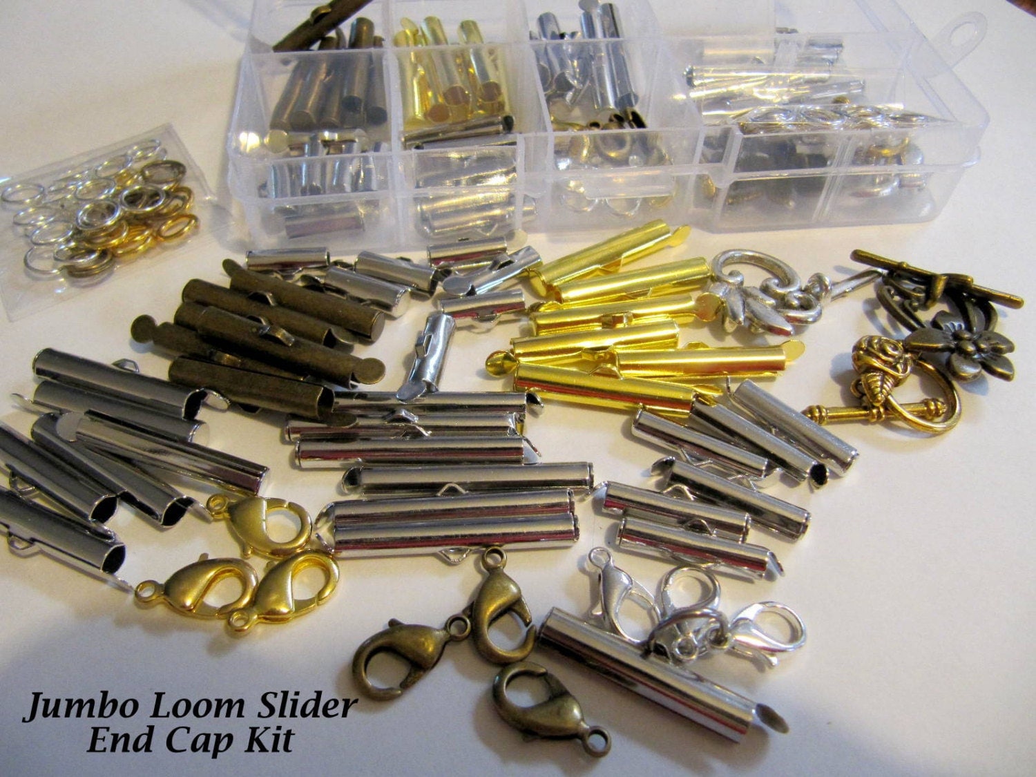 Bead Loom Slider Clasp Jumbo Kit 36 Sliders 6 Each 4