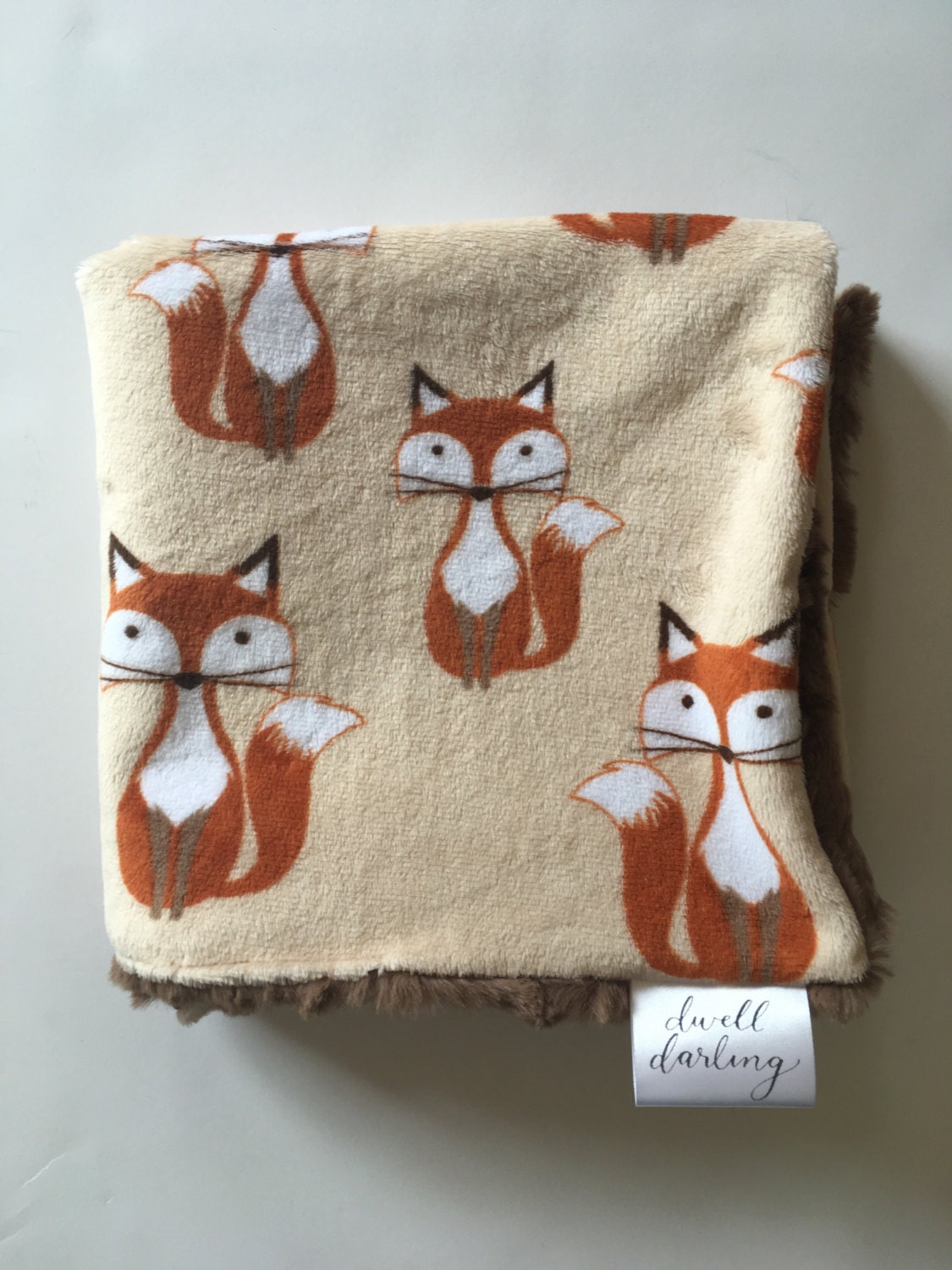 fox lovey blanket