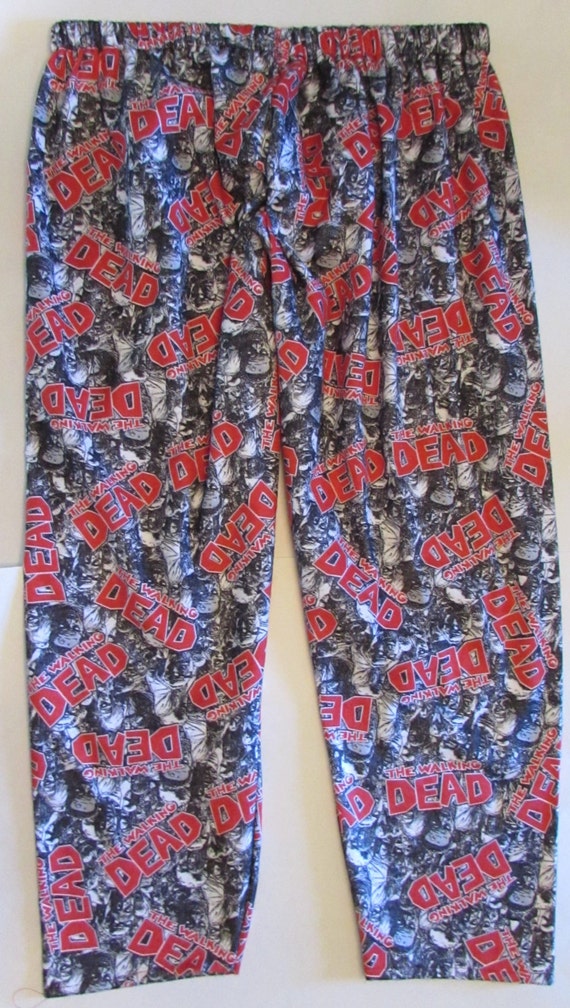 Walking Dead pajamas/walking dead flannel/walking dead bottoms/his and hers walking dead/mens walking dead flannel pajamas/women pajamas