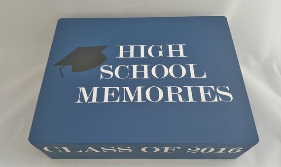 High School Memory Box Graduation Memory Box College