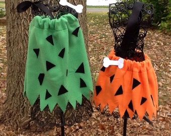 Pebbles and Bam Bam Inspired Costume Set - 2 Costumes
