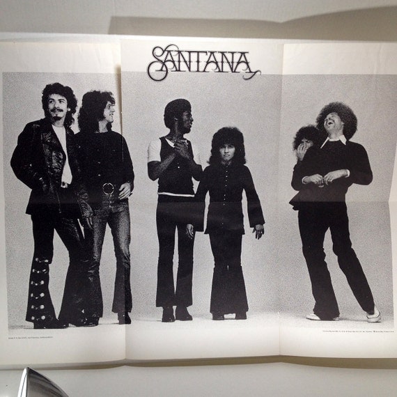 Santana album poster 33 x 22 Carlos Santana Rock by retroregroove