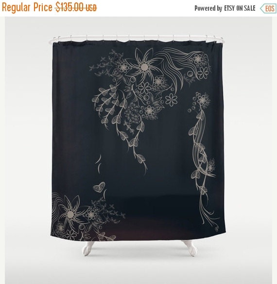 ON SALE 10 OFF Shabby chic shower curtain shower by Famenxt