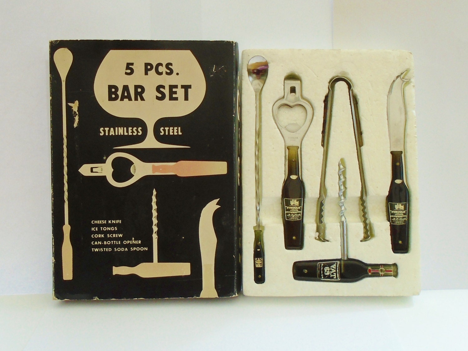 vintage bottle vat 69 of RavioliVintage bar piece cheese by screw 69 5 VAT set cork Vintage