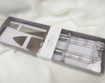 READY TO SHIP Wedding Cake Cutting Set Cake Bridal Custom Cake Cutting Set Knife and Spatula Cake Serving Set Wedding Bridal Accessories