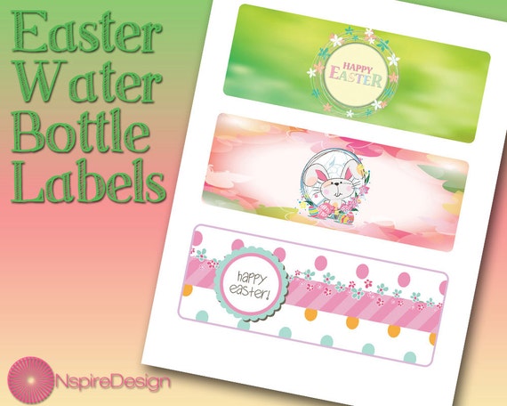 Easter Water Bottle Labels Printable