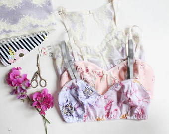 Jasmine Bra Bralette Beginner PDF Lingerie Sewing Pattern