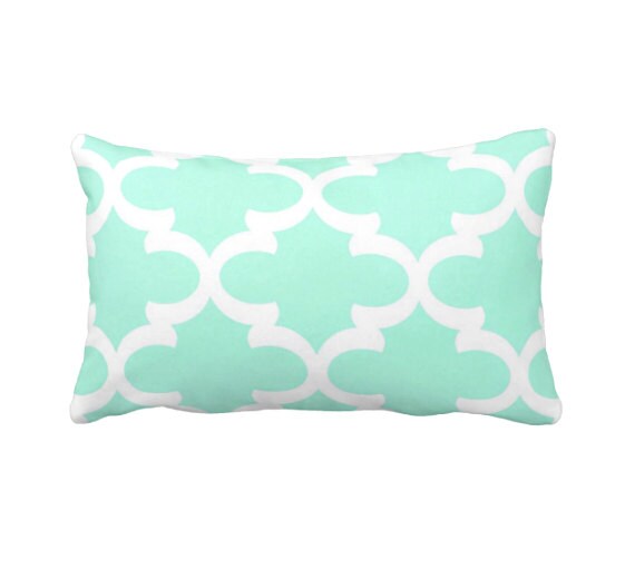 7 Sizes Available Mint Throw Pillow Cover Mint Green Pillow