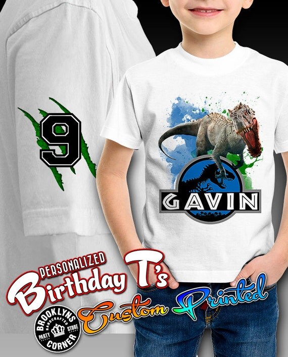 jurassic world birthday shirts