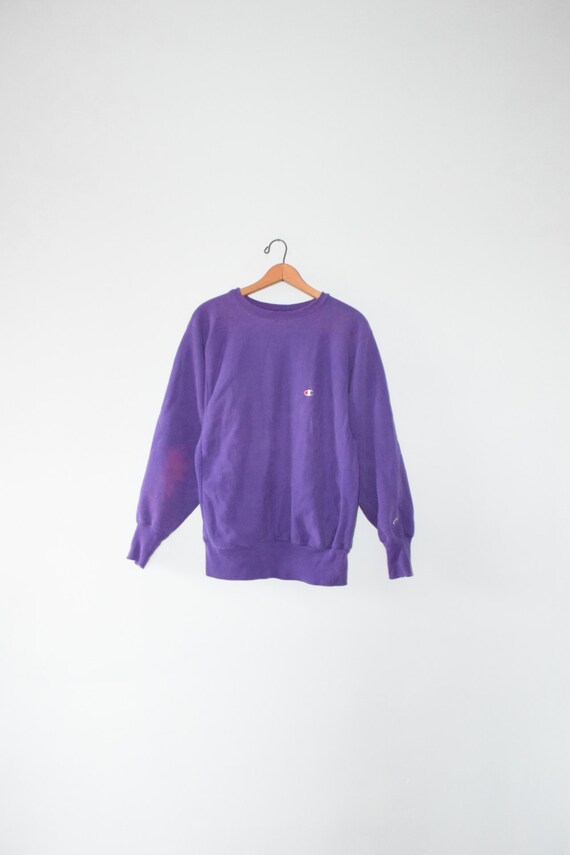 champion sweatshirt purple