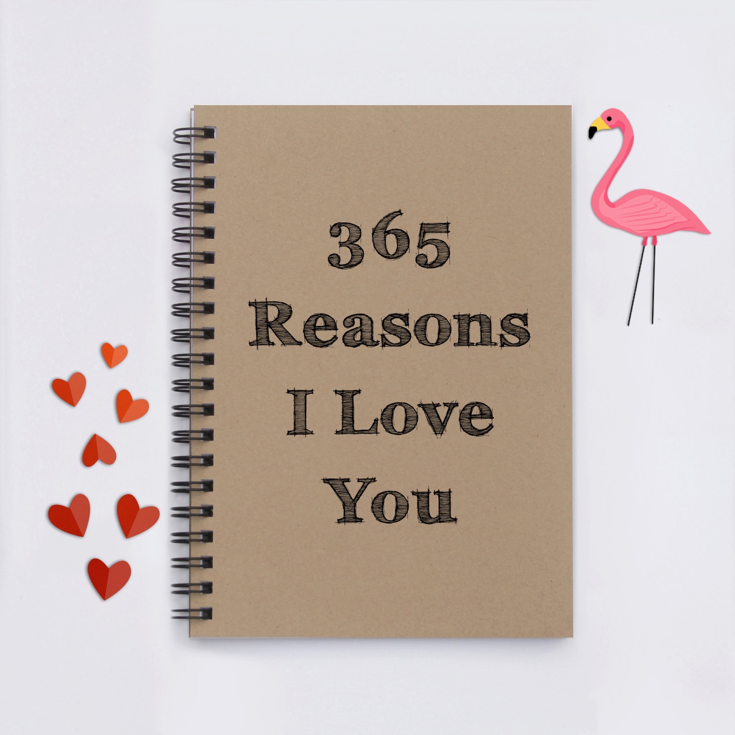 365 Reasons I Love You 5 x 7 Journal writing