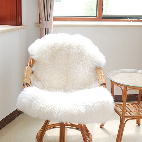 0n SALE IKEA RENS Sheepskin Rug Drape 100% Real by ShopwithBloom