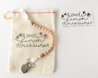 Silicone Pacifier Clip - Binky Holder - Baby Carrier Accessories - Dummy Clip - Paci Clip - Baby Gift Ideas