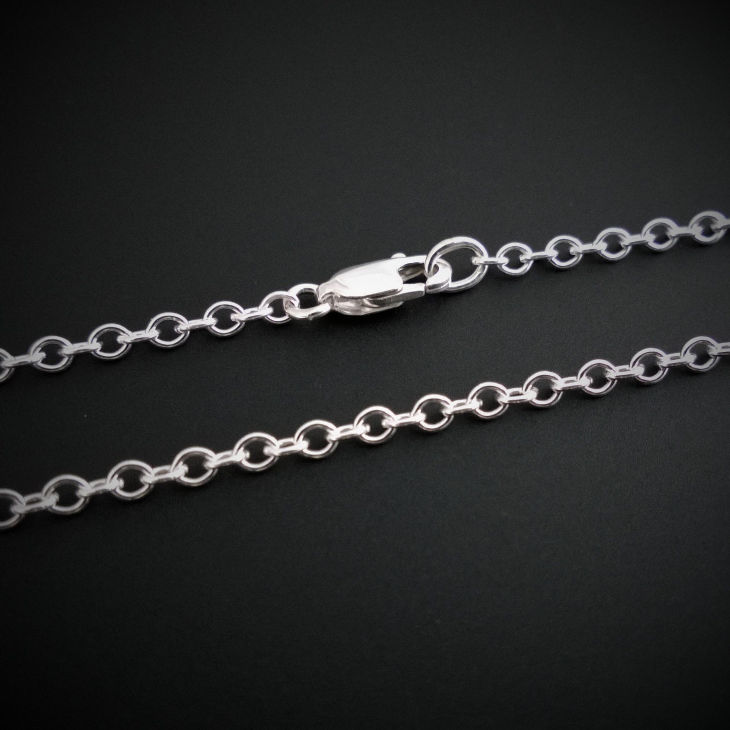 20 Inch Sterling Silver Cable Chain Necklace Silver Chain