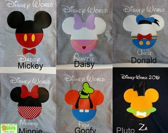 Disney World Disney, Disney family shirts, Disney family trip, Disney family vacation, Personalized shirts