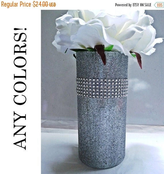 ON SALE 3 Silver Bling Vases Centerpiece by EverydayDesignEvents