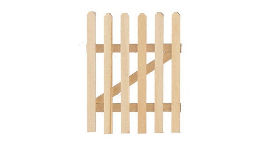 DOLLHOUSE MINIATURE Picket Fence Gate AM0311 By A1WHOLESALES