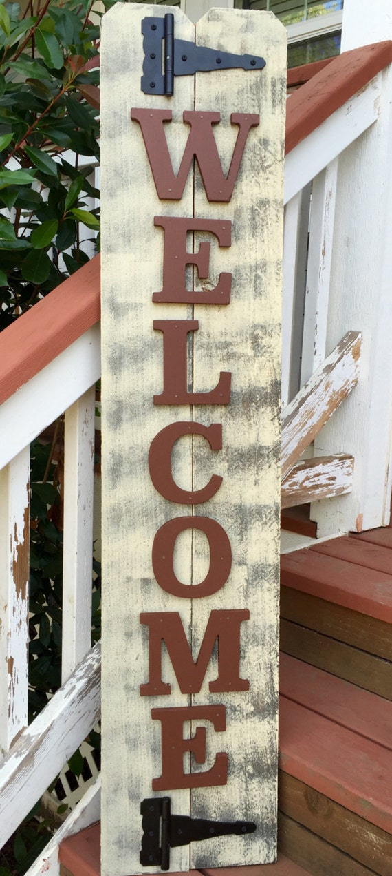 Front Porch Rustic Red Wood Sign Christmas Front by 