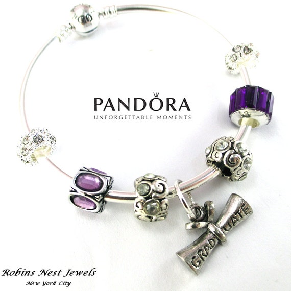 Authentic Pandora Bracelet Pandora Graduation by RobinsNestJewels