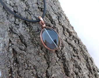 Agate Necklace, Copper Necklace, Men's Necklace, Women's Necklace, Agate Pendant, Copper Pendant, ColeTaylorDesigns