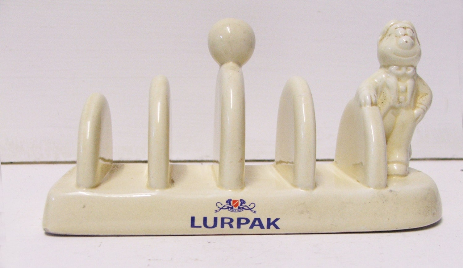 Vintage Lurpak Ceramic Toast Rack with Iconic “Douglas” Haute Juice