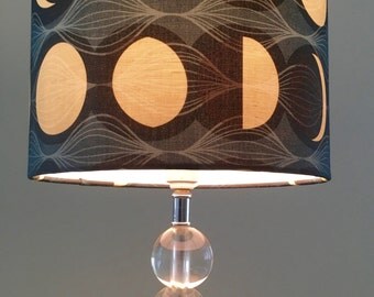 phases of the moon lampshade, phases of the moon lamp shade, moon print lamp shade, moon lamp shade, Lunar lamp shade, LAST ONE