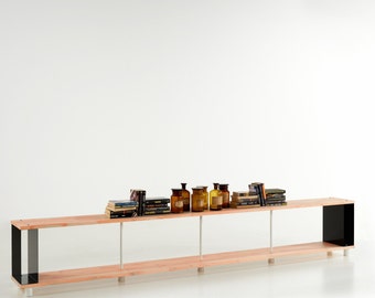 Modular Bookcase SKAFFA WOOD Solid Wood Bücherregal Massiv Holz étagère H.171