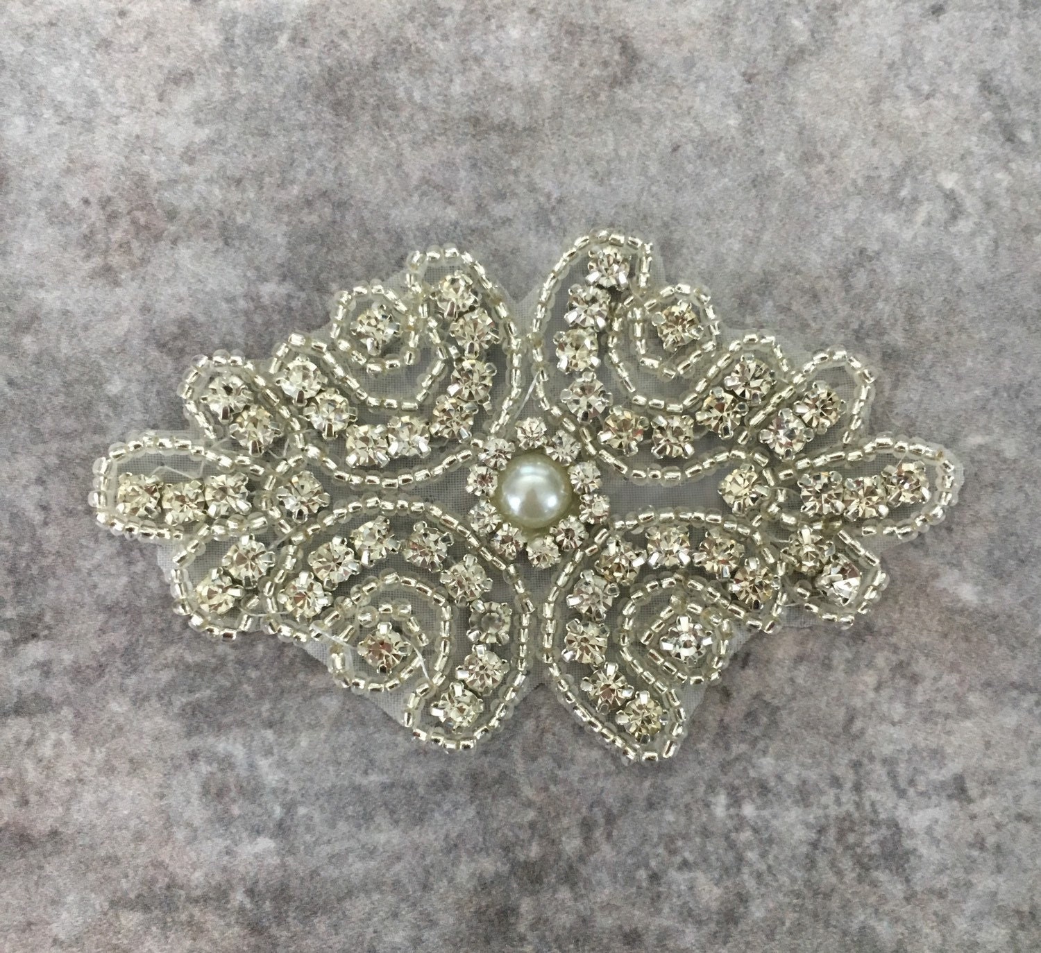 Rhinestone applique rhinestone and pearl applique iron on