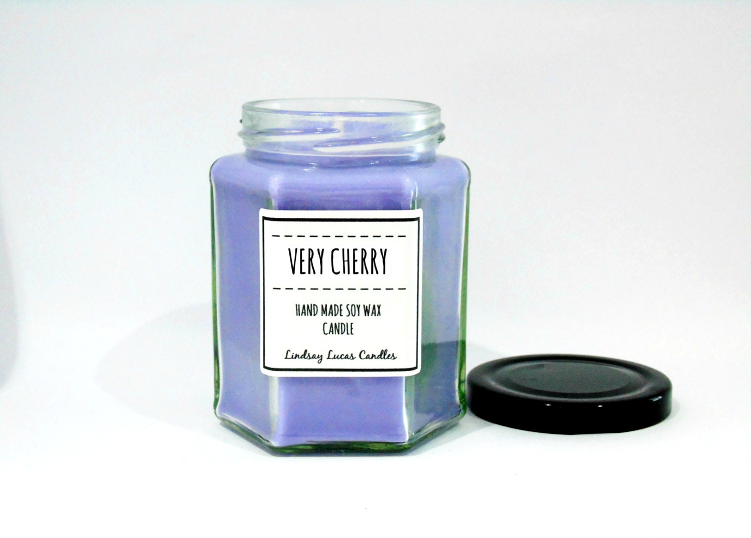 Cherry Scented Candle Strong Scented Candle by LindsayLucasCandles