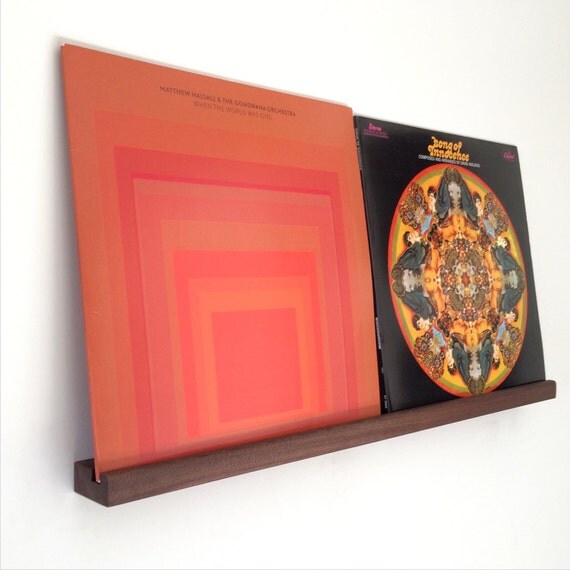 Now Playing Wall Hanging Record Shelf by NicoleDavidFurniture