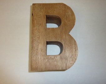 Wooden Letter B | Etsy