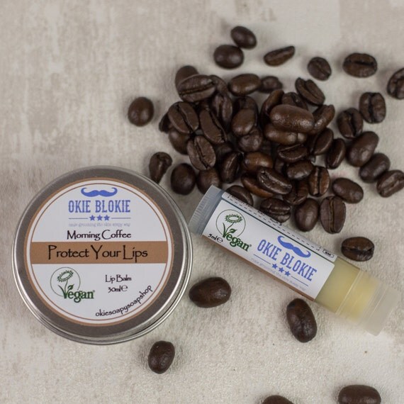 Mens Lip Balm Coffee Lip Balm Coffee Bean Butter Gift