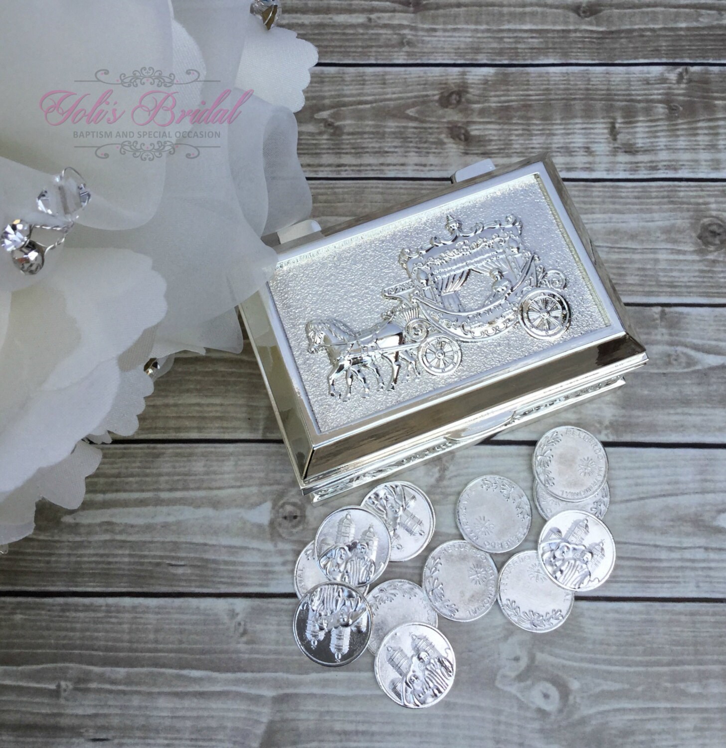Wedding Arras Arras de Boda Unity Coins Carriage Wedding