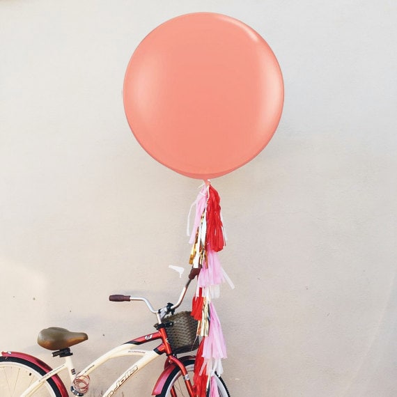 Jumbo Tassel Garland Balloon Fringe garland 3' by OhShinyPaperCo