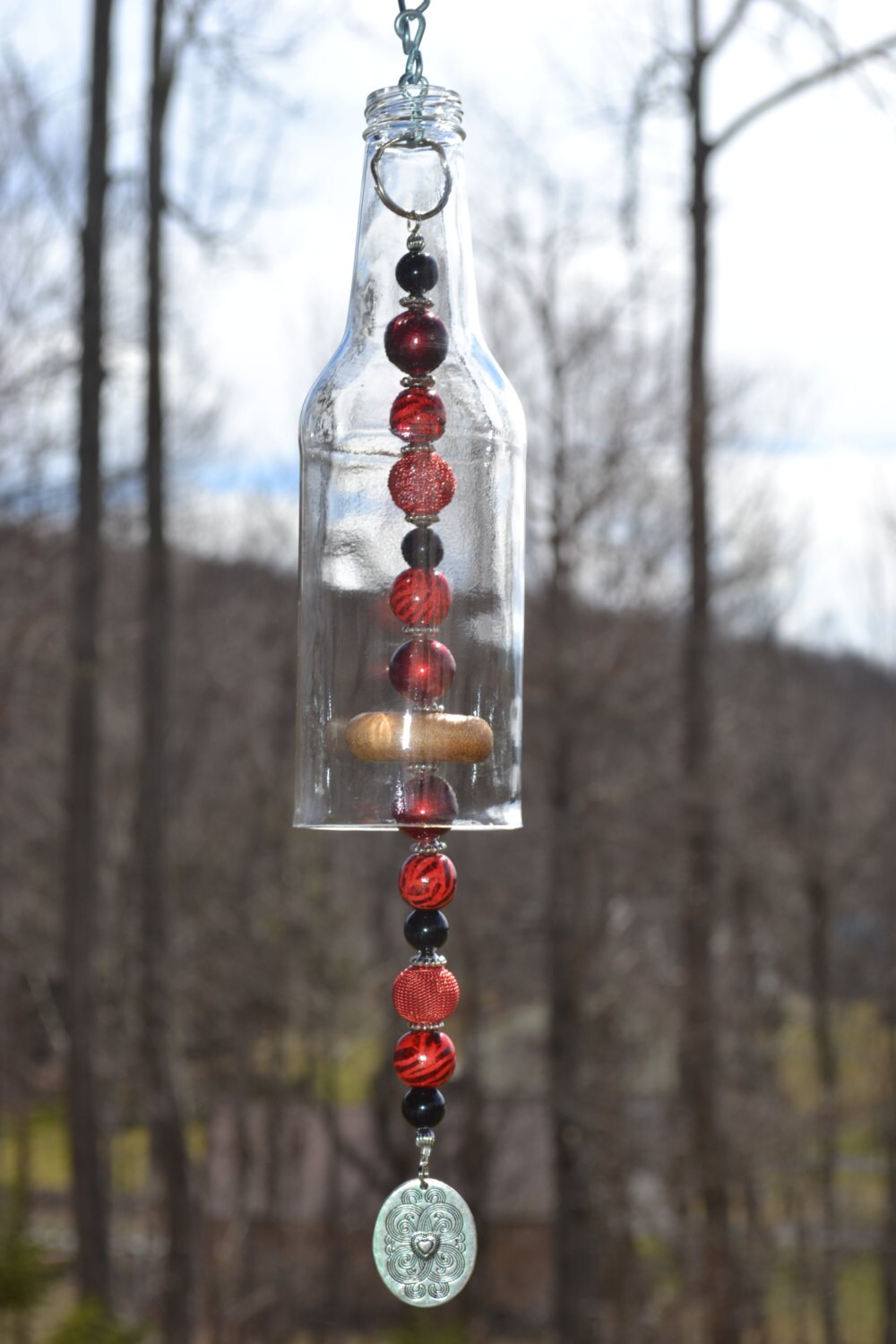 Beer Bottle Wind Chime by on Etsy