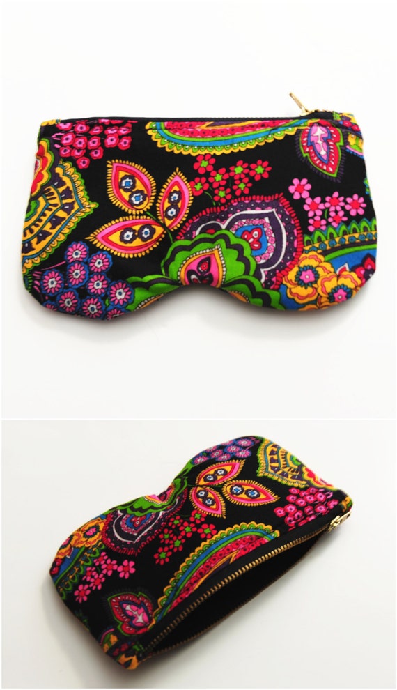 Zippered Soft Sunglasses Case with Vera Bradley by luluscraftart