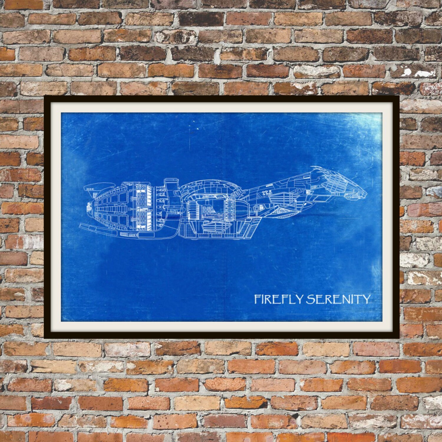 Firefly Serenity Side View Blueprint Art of Firefly Class