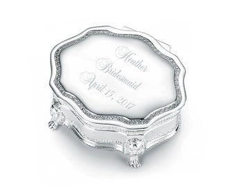Personalized Victorian Princess Jewelry Box - Engraved Jewelry Box - Bridesmaids Jewelry Box - Personalized Jewelry Box - Flower Girl Gift