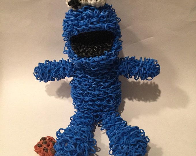 Cookie Monster, Elmo & Oscar the Grouch Combo Play Pack Rubber Band Figure, Rainbow Loom Loomigurumi, Rainbow Loom Disney