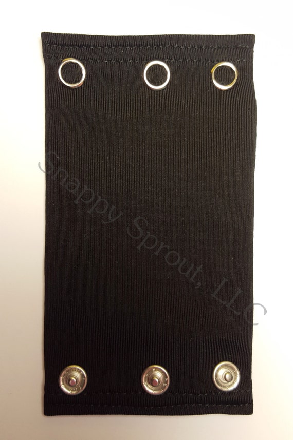 Black Bodysuit Extender Rectangular Shape 4 6 or 8 inch