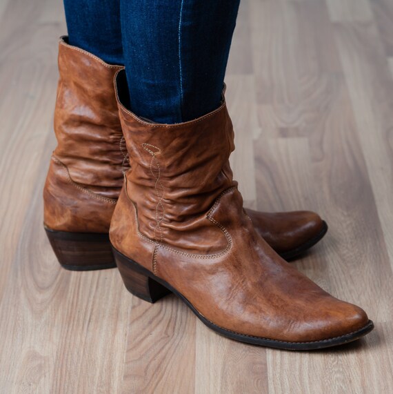 Womens Paul Green Leather half boots