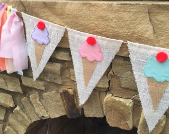 Ice Cream Party, Ice Cream Banner, Ice Cream Social, Ice Cream Birthday Party, Ice Cream Theme, I scream you scream, Ice Cream Cone Banner