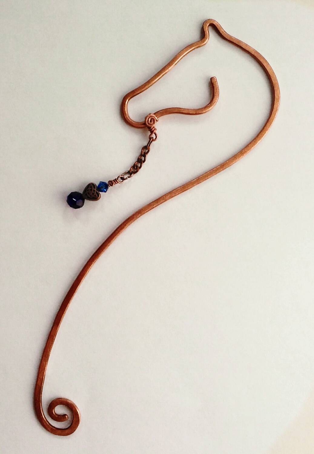 Horse bookmark wire horse bookmark copper horse bookmark